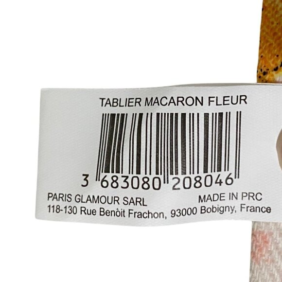 Les Macarons de Paris Macaron Flour Bib Apron Cooking Baking Kitchen Decor - Picture 6 of 6